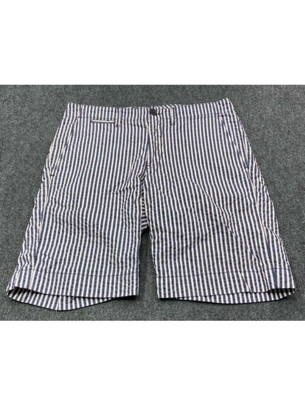 Vintage Billy Reid Wilson Mens Size 33 Cotton Striped Shorts Made in USA 10395